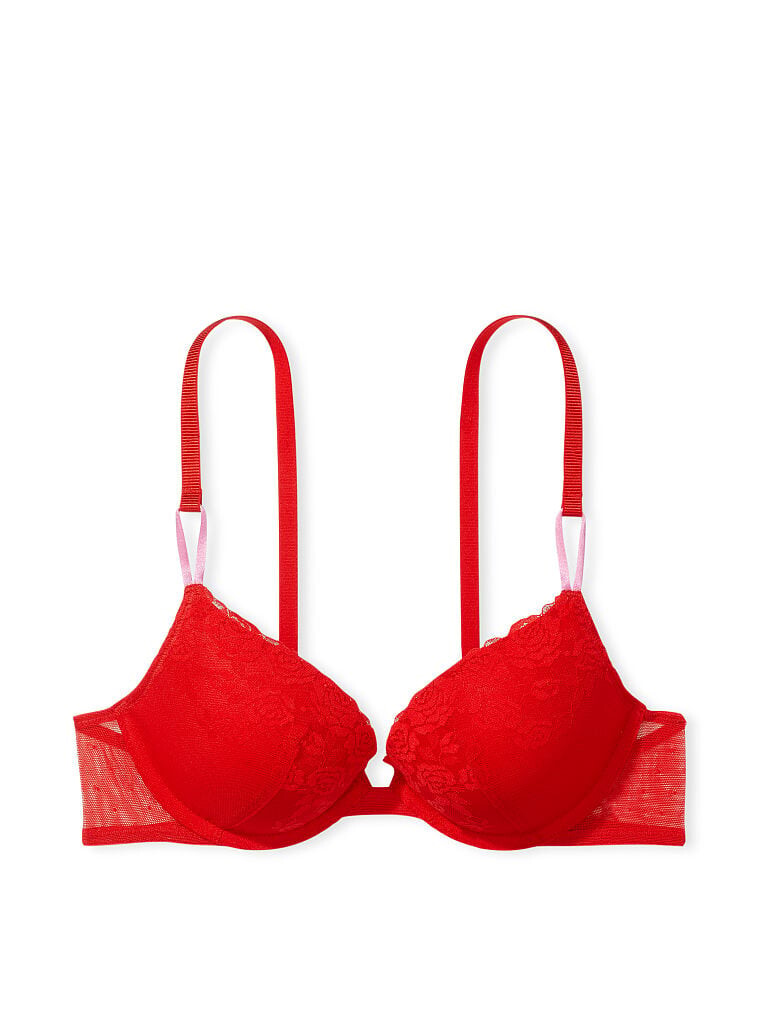 

Бюстгальтер Victoria's Secret Sexy Tee Lace Push-Up, красный