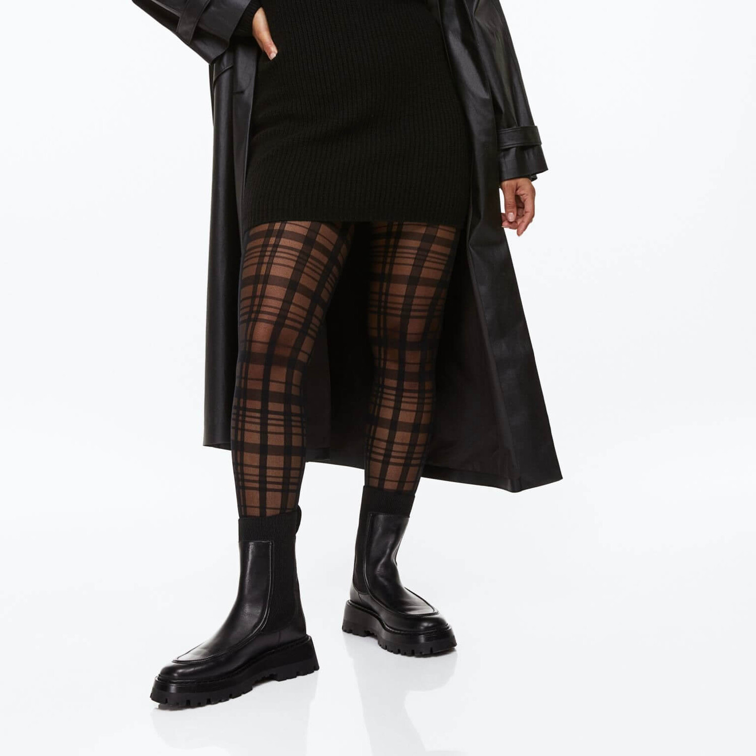 

Колготки H&M Patterned, черный
