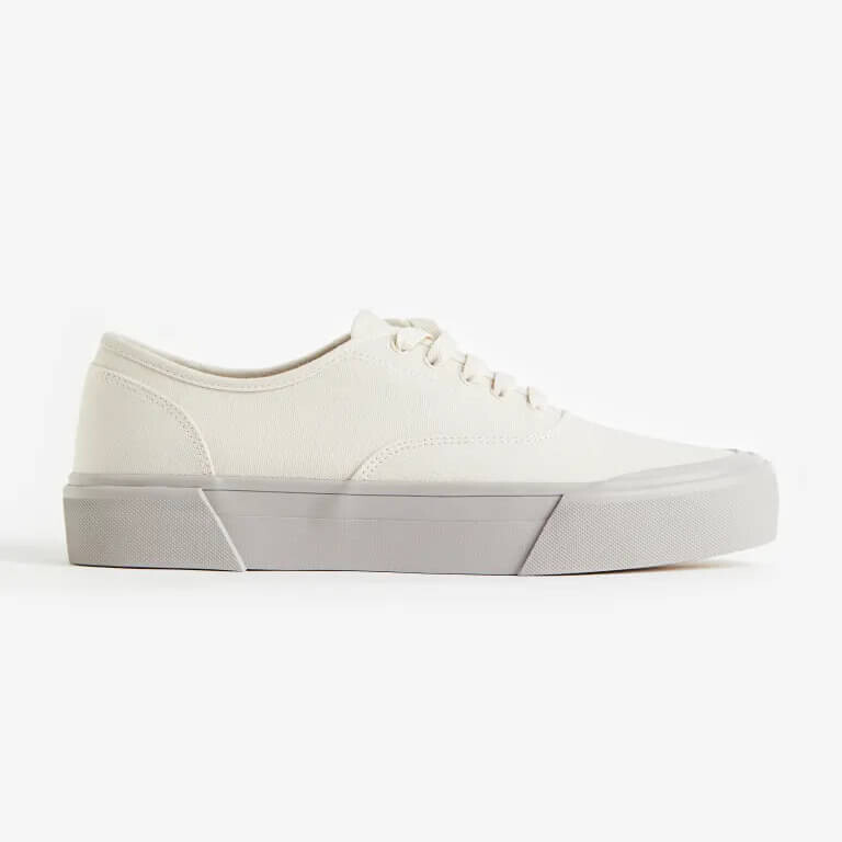 

Кроссовки H&M Canvas, белый/серый