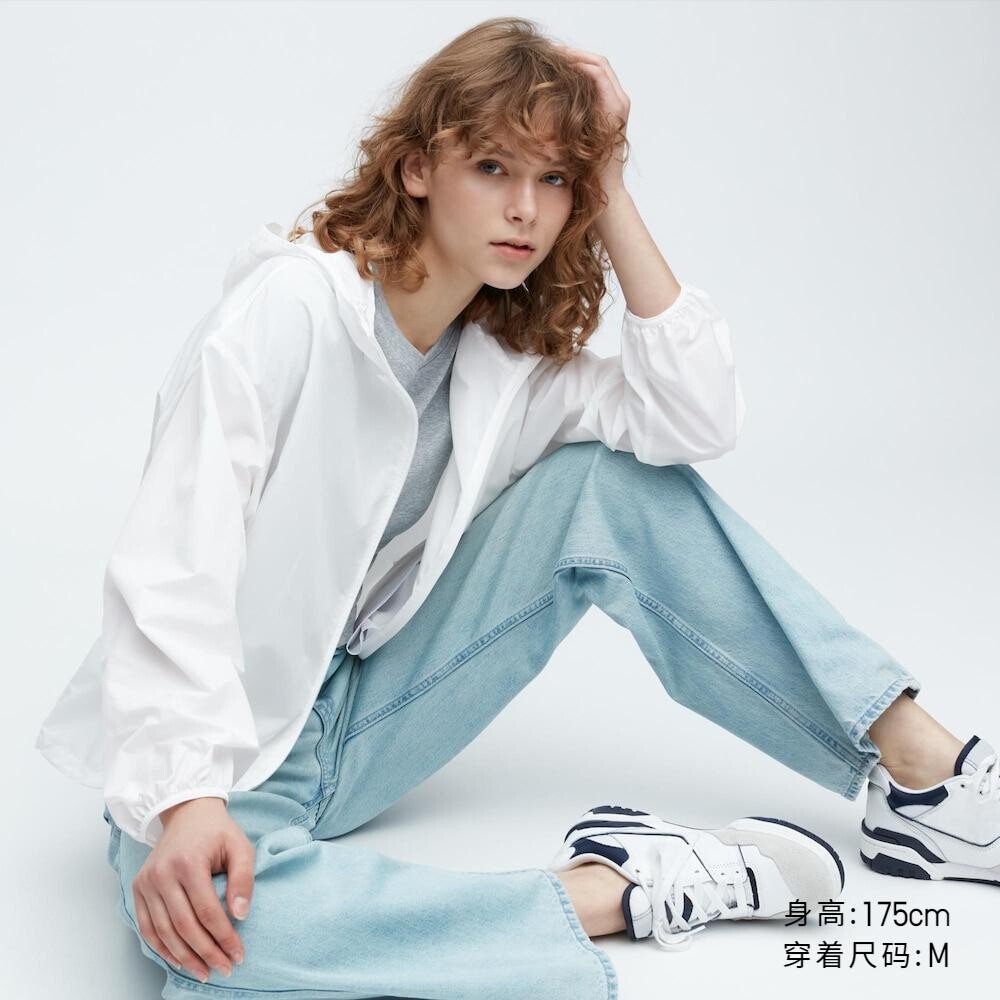 

Куртка с капюшоном Uniqlo, молочный