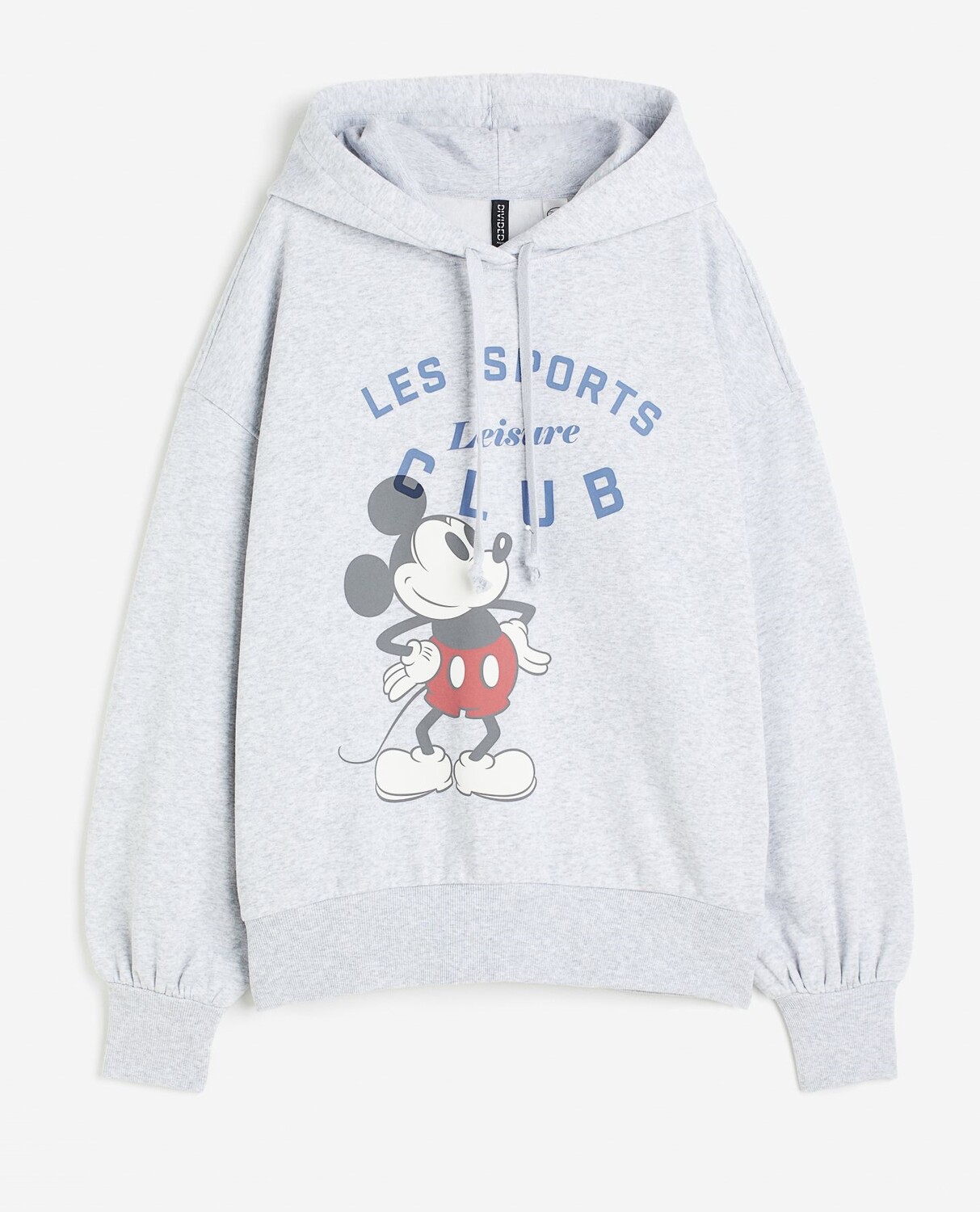 

Худи H&M Mickey Mouse Oversized Printed, серый