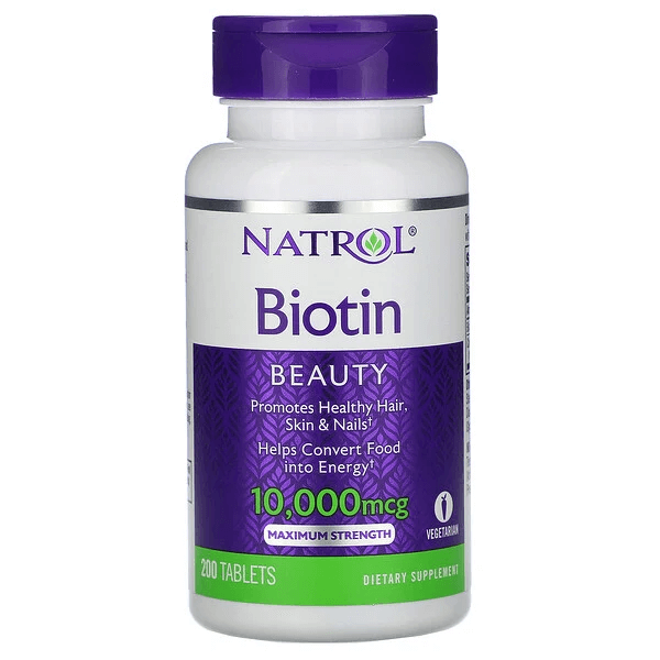 Биотин Natrol 10 000 мкг, 200 таблеток