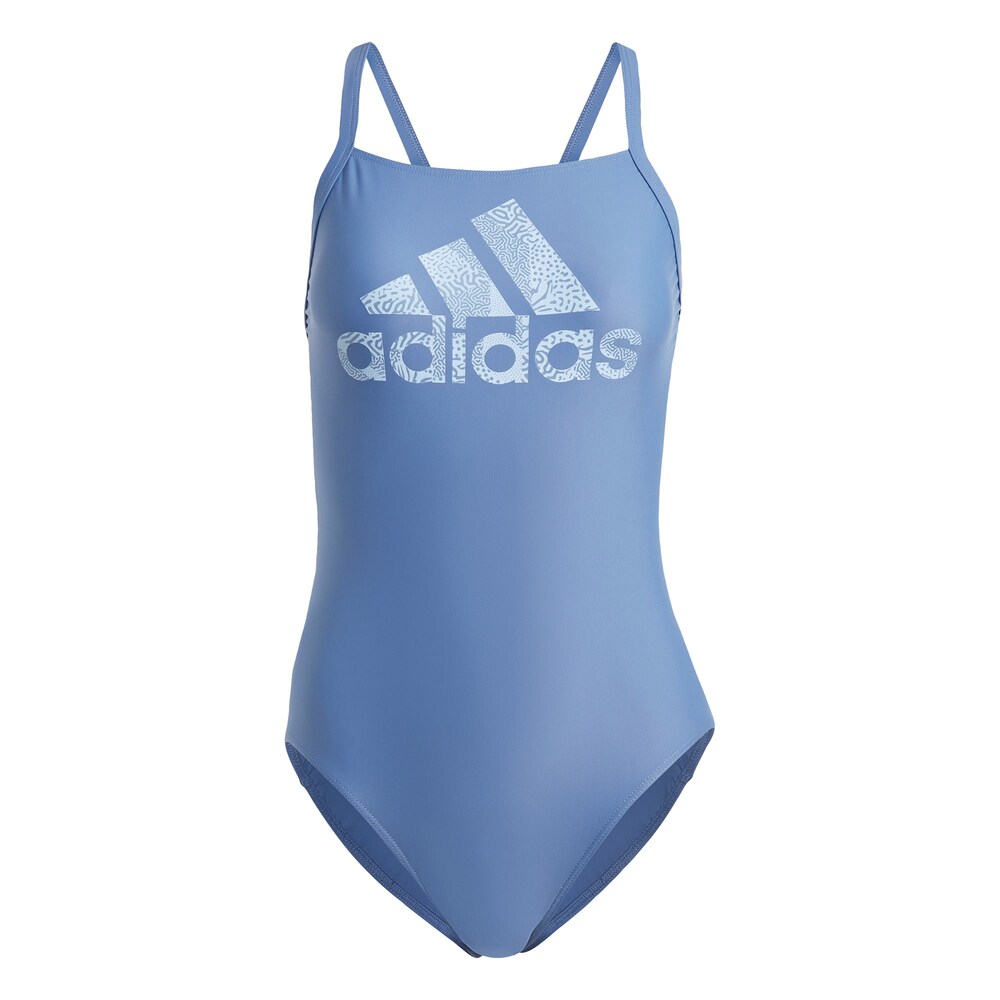 Активный купальник-бралетт Adidas, пыльно-синий