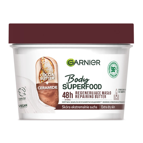 Garnier Масло Body Superfood Cocoa регенерирующее с маслом какао и керамидами 380мл