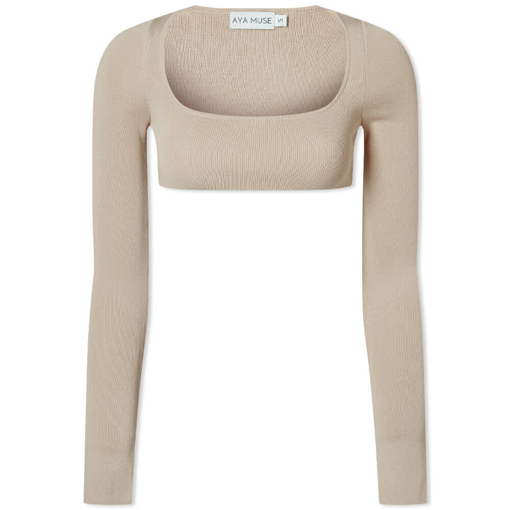 

Футболка Aya Muse Diamond Knit Top, Серый