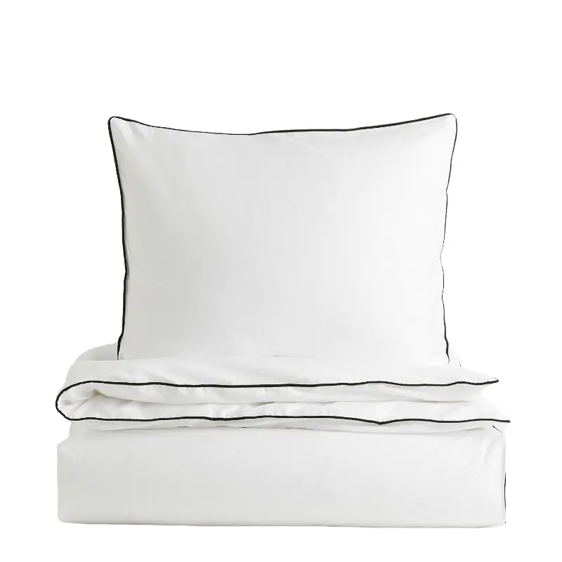 

Комплект односпального постельного белья H&M Home Cotton satin, белый