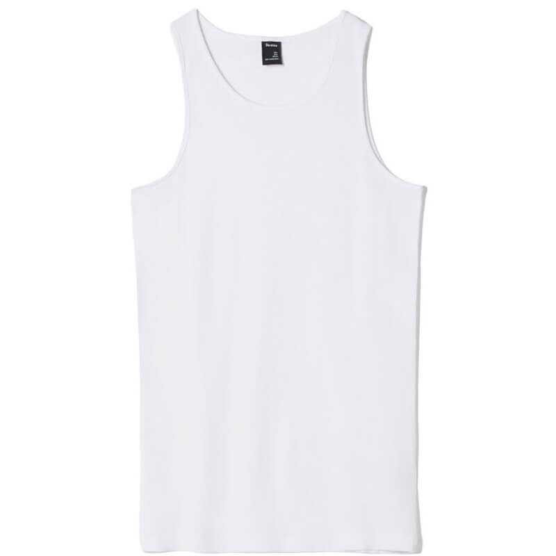 

Майка Bershka Ribbed Strappy, белый