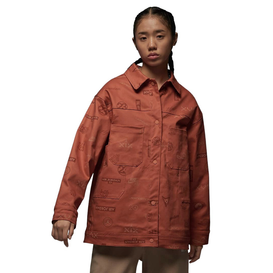 

Куртка-рубашка Nike Jordan Women's Style, красно-оранжевый, Красный
