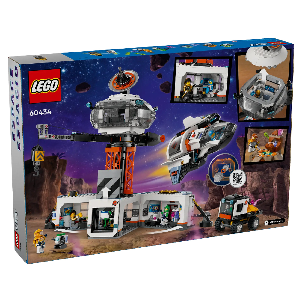 Конструктор Lego Space Base and Rocket Launchpad 60434, 1422 детали lego city космический корабль космическая игрушка с космическим шаттлом