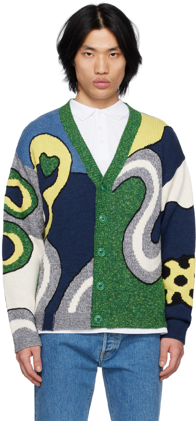 

Многоцветный кардиган Kenzo Paris со вставками, Черный