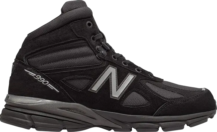 

Кроссовки New Balance 990v4 Mid Made in USA 'Black Grey', черный