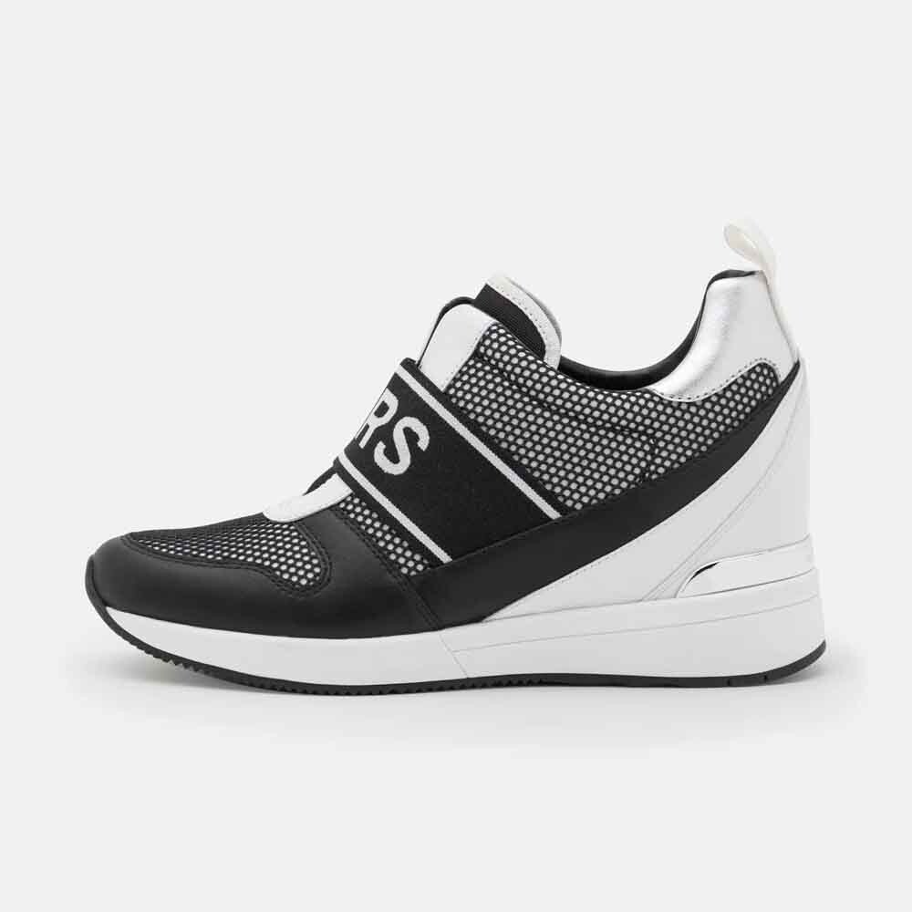 

Кроссовки Michael Kors Maven Slip On Trainer, черный/белый