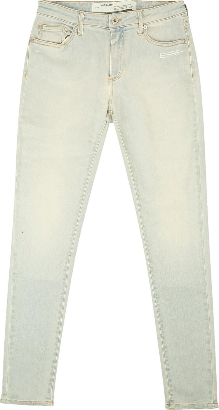 

Джинсы Off-White Denim Skinny Jeans 'Light Blue', синий