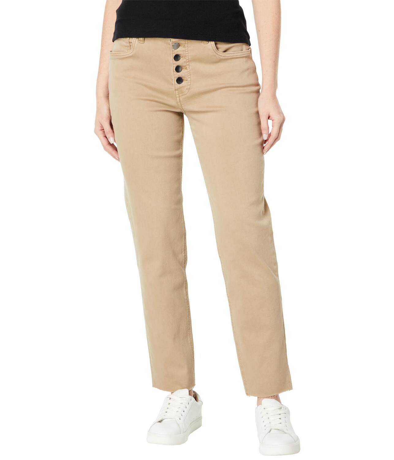 

Джинсы KUT from the Kloth, Rachael High-Rise Fab AB Mom Button Fly-No Lap Side in Tan