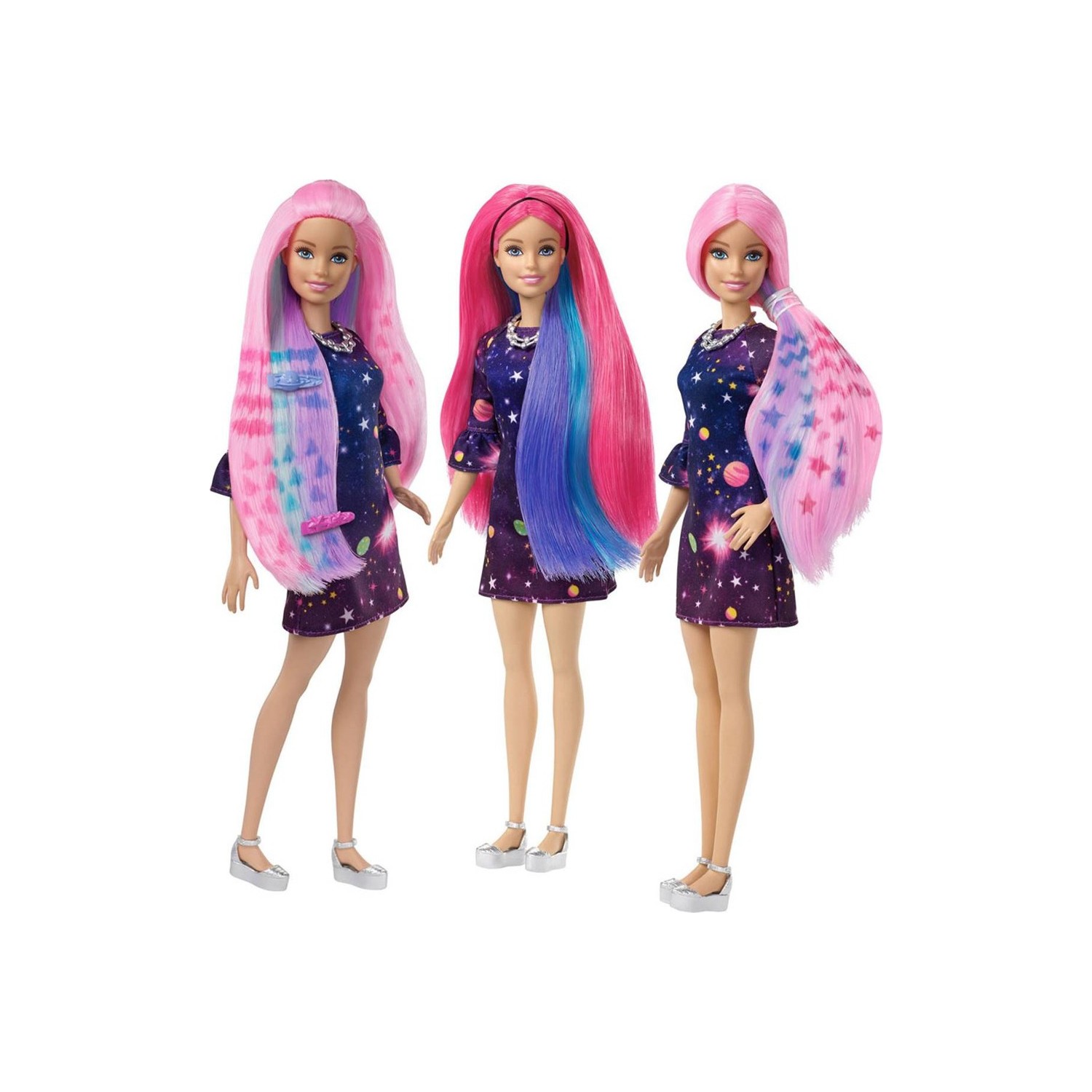 Кукла Barbie с цветными волосами