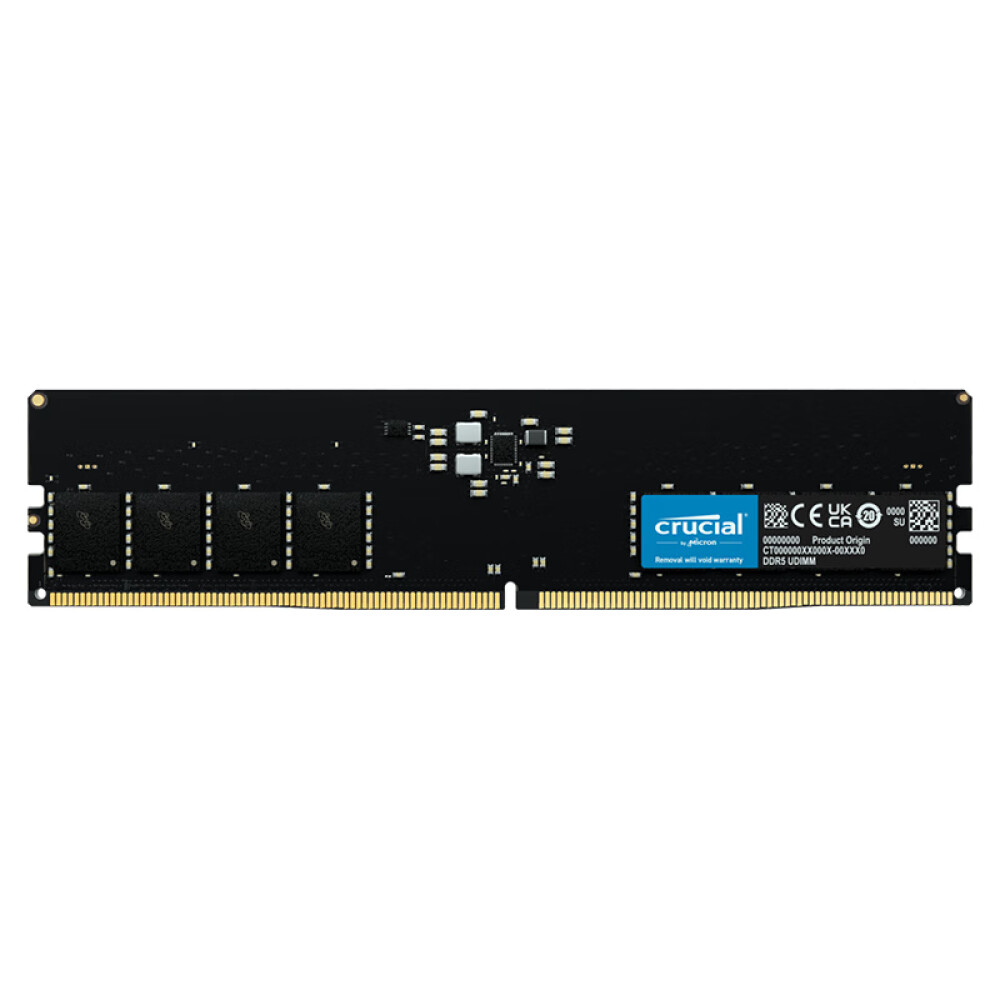Модуль памяти Crucial 16 Гб, DDR5, 5600 МГц, CT16G56C46U5 crucial 32gb ddr5 4800 udimm cl40 16gbit