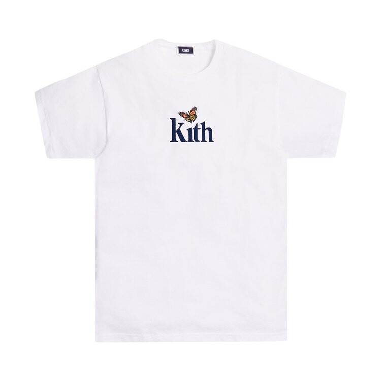 

Футболка Kith Monarch Butterfly Tee 'White', белый