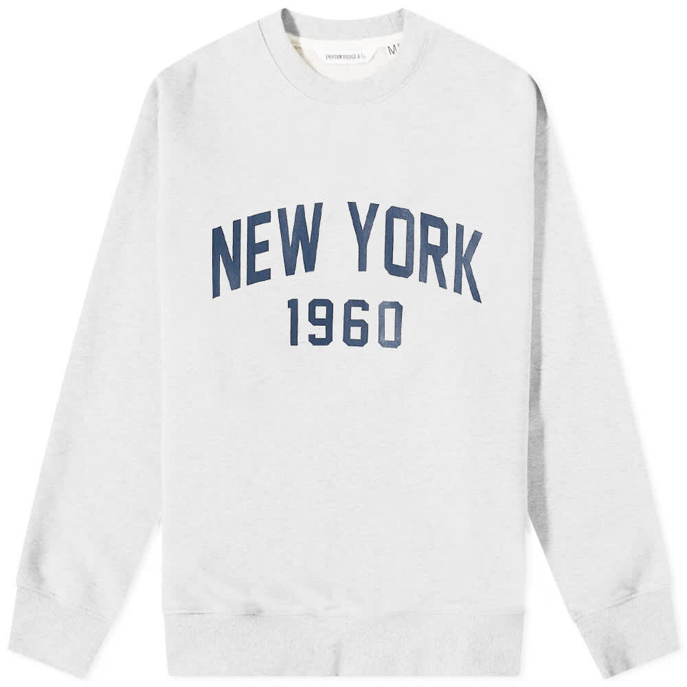 

Толстовка Uniform Bridge NY 1960 Crew Sweat, Серый