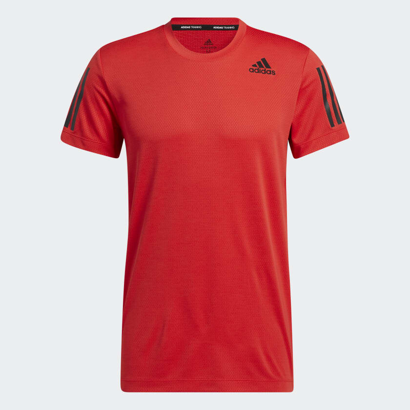 

Футболка adidas HEAT.RDY Warrior Tee, красный/черный