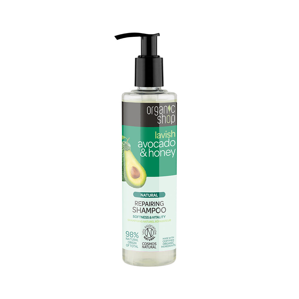 

Organic Shop Natural Repairing Shampoo восстанавливающий шампунь для волос Авокадо и мед 280мл