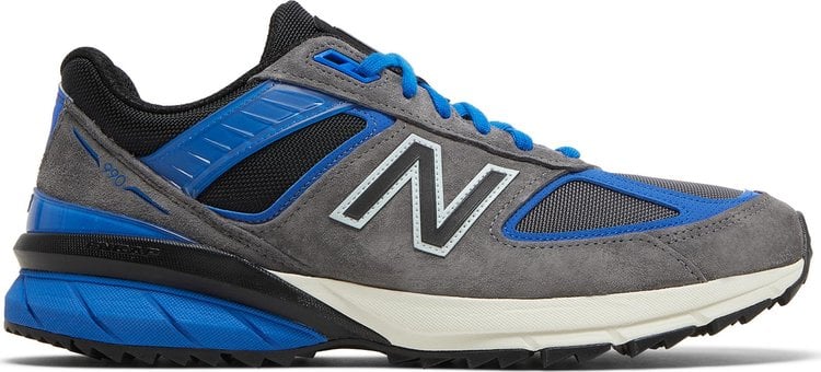 Кроссовки New Balance 990v5 Trail Made in USA 'Magnet Cobalt Blue', серый - фото