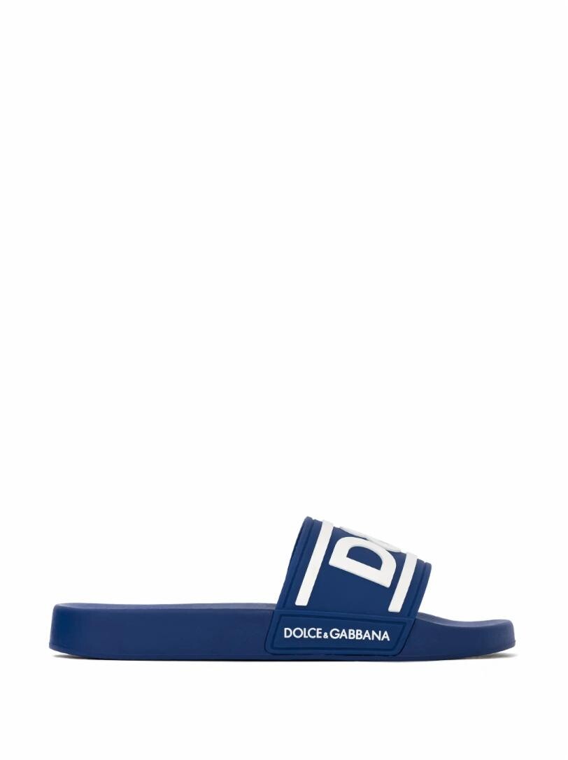 

Резиновые шлепанцы с логотипом Dolce&Gabbana