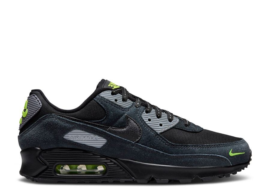 

Кроссовки Nike Air Max 90 'Black Cool Grey Volt', черный
