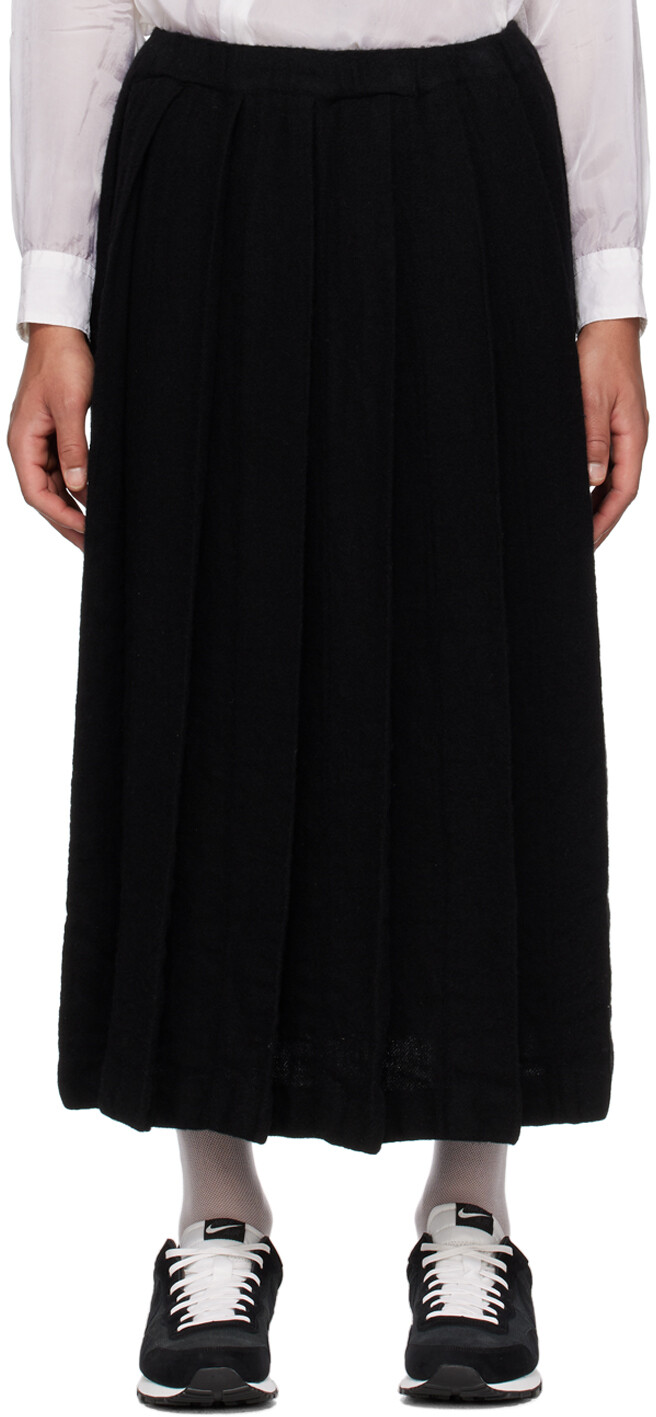 

Черная юбка со складками Black Comme des Garçons, Черный