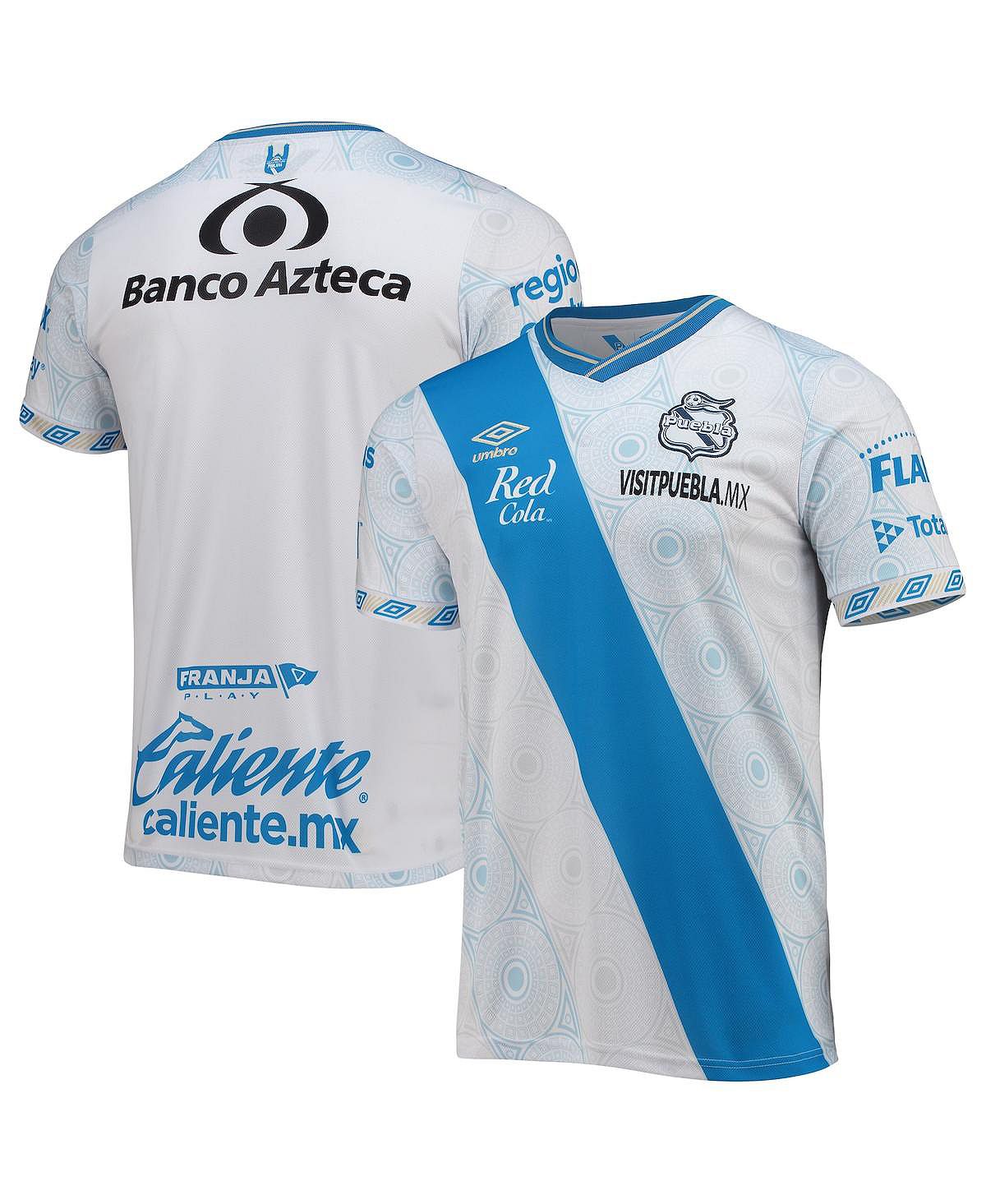 

Мужская белая футболка club puebla 2022/23 home replica джерси Umbro, белый