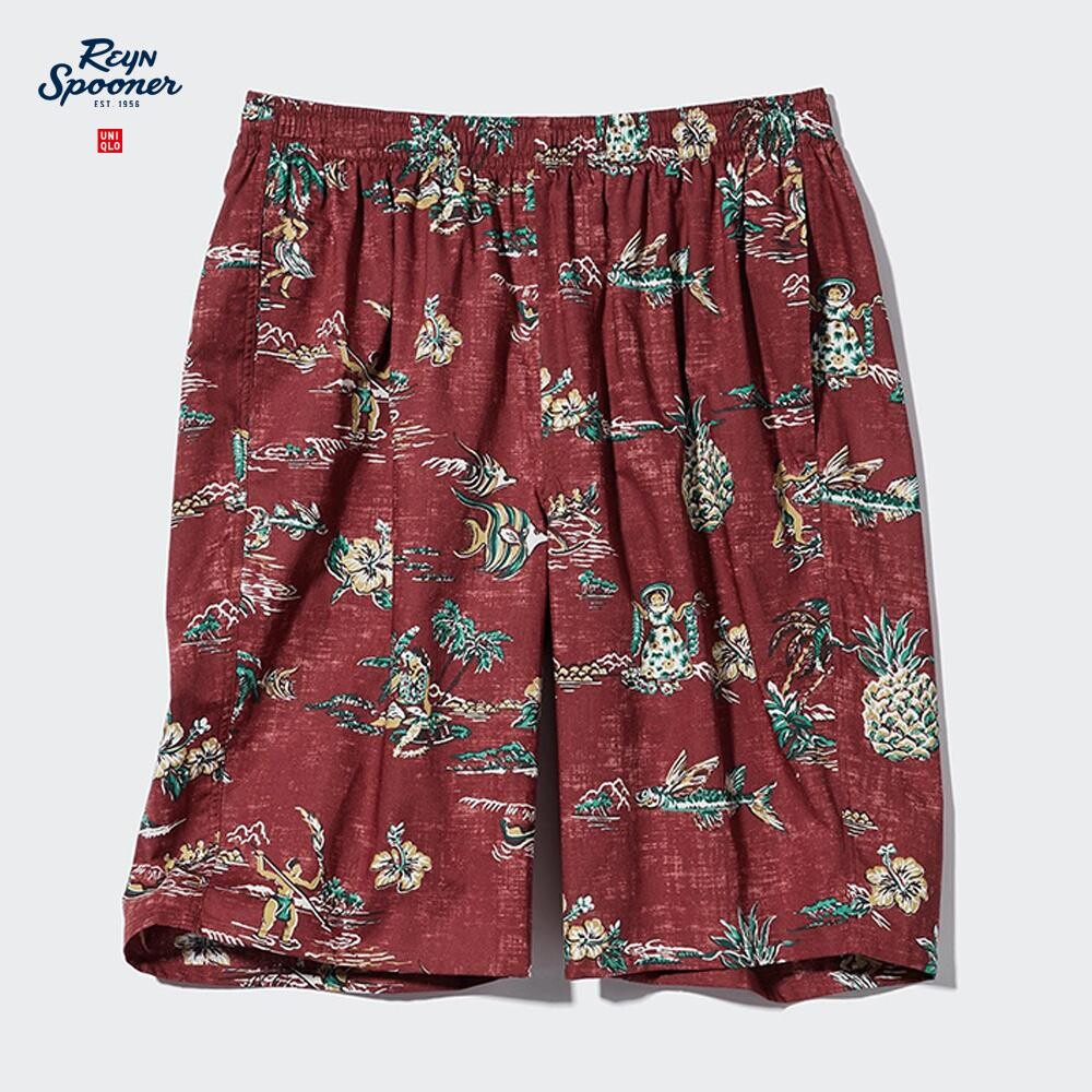 

Шорты хлопковые унисекс Uniqlo, красный
