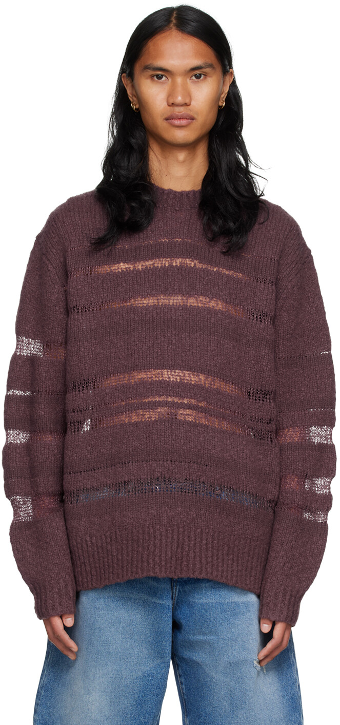 

Фиолетовый полосатый свитер Acne Studios