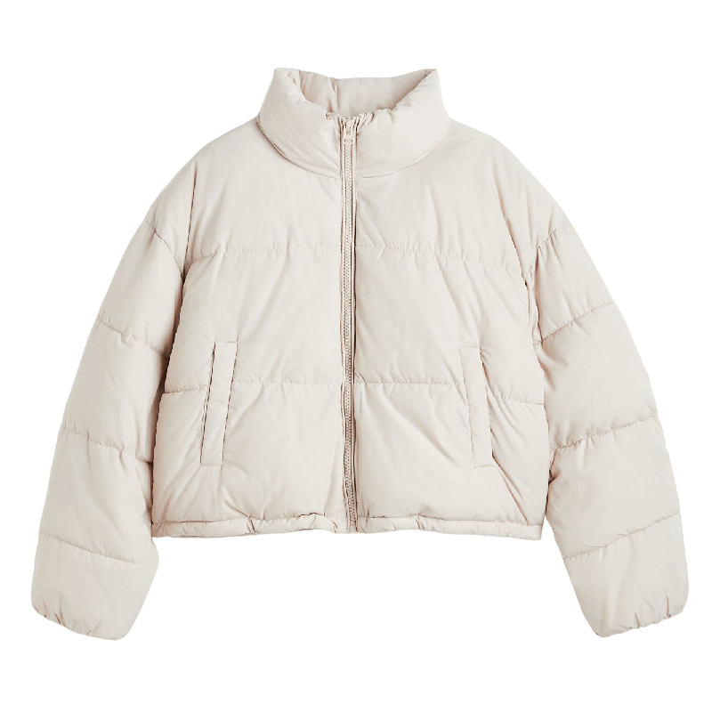 Куртка утепленная H&M, бежевый утепленная куртка рубашка h