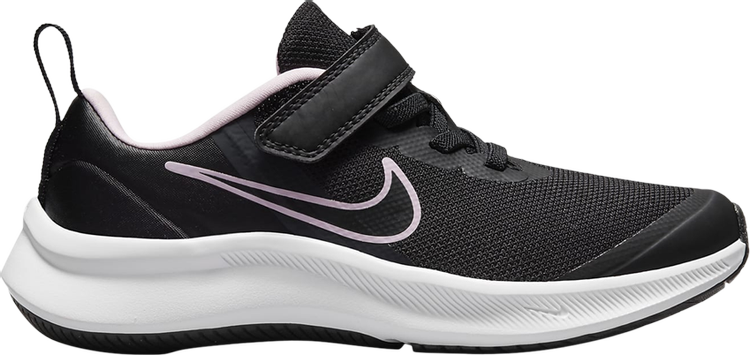 Кроссовки Nike Star Runner 3 PS 'Black Pink', черный кроссовки nike star runner 3 ps pink foam розовый