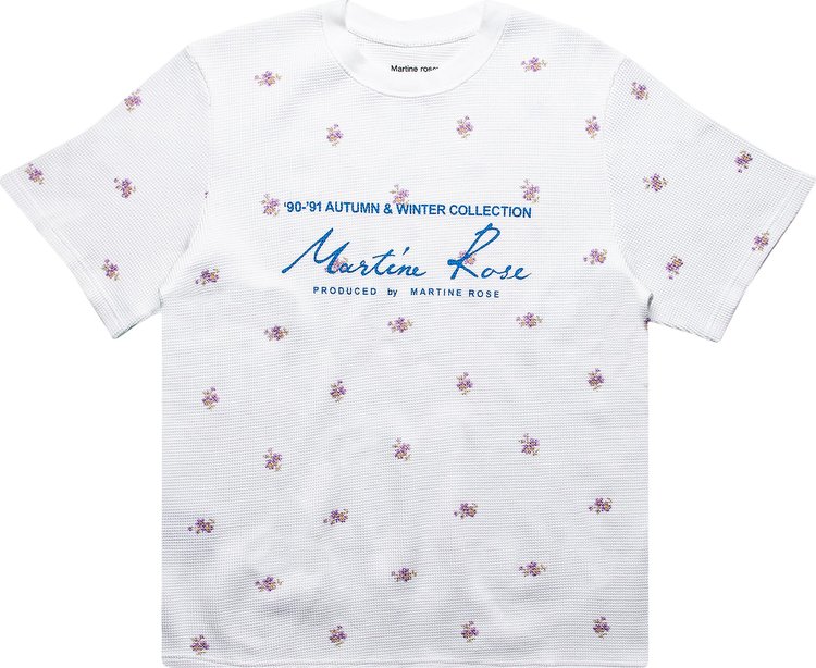 Футболка Martine Rose Floral Classic T-Shirt 'Lilac Ditsy Floral', фиолетовый