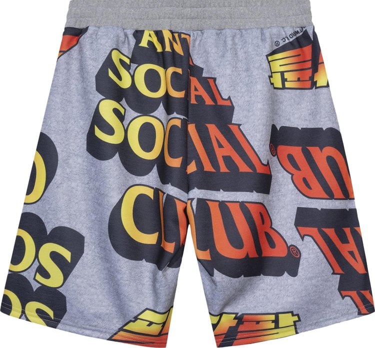 Шорты Anti Social Social Club Whisped Terry Fleece Shorts 'Grey', серый - фото