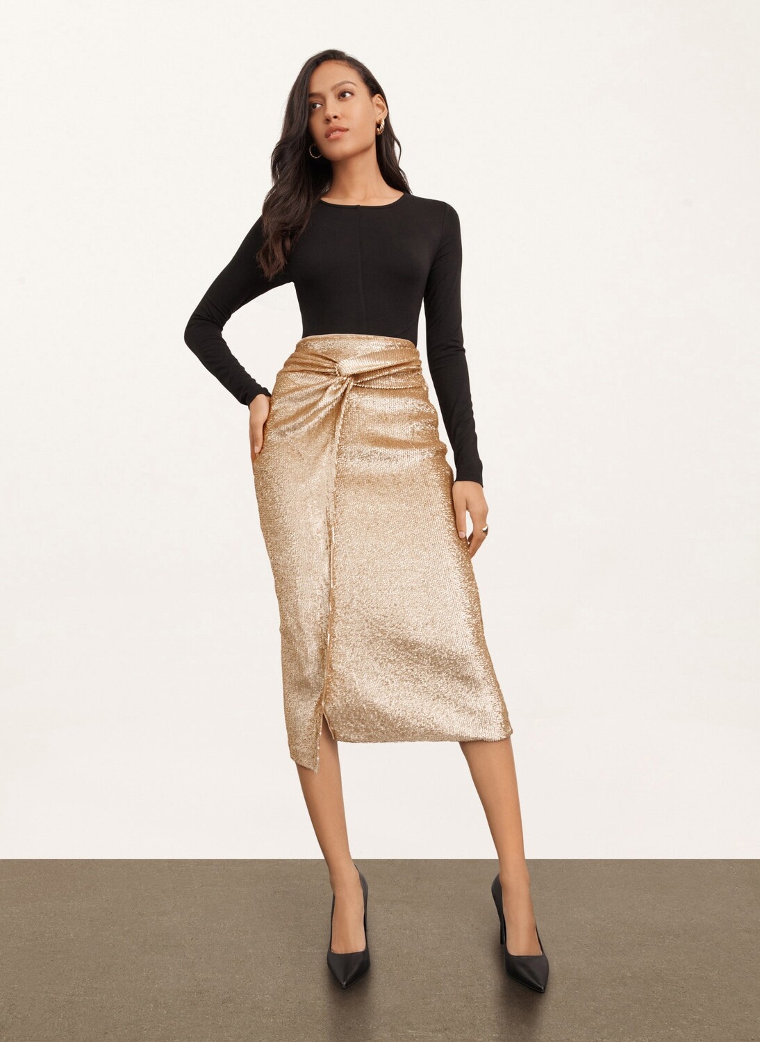 

Юбка SARONG с пайетками Donna Karan