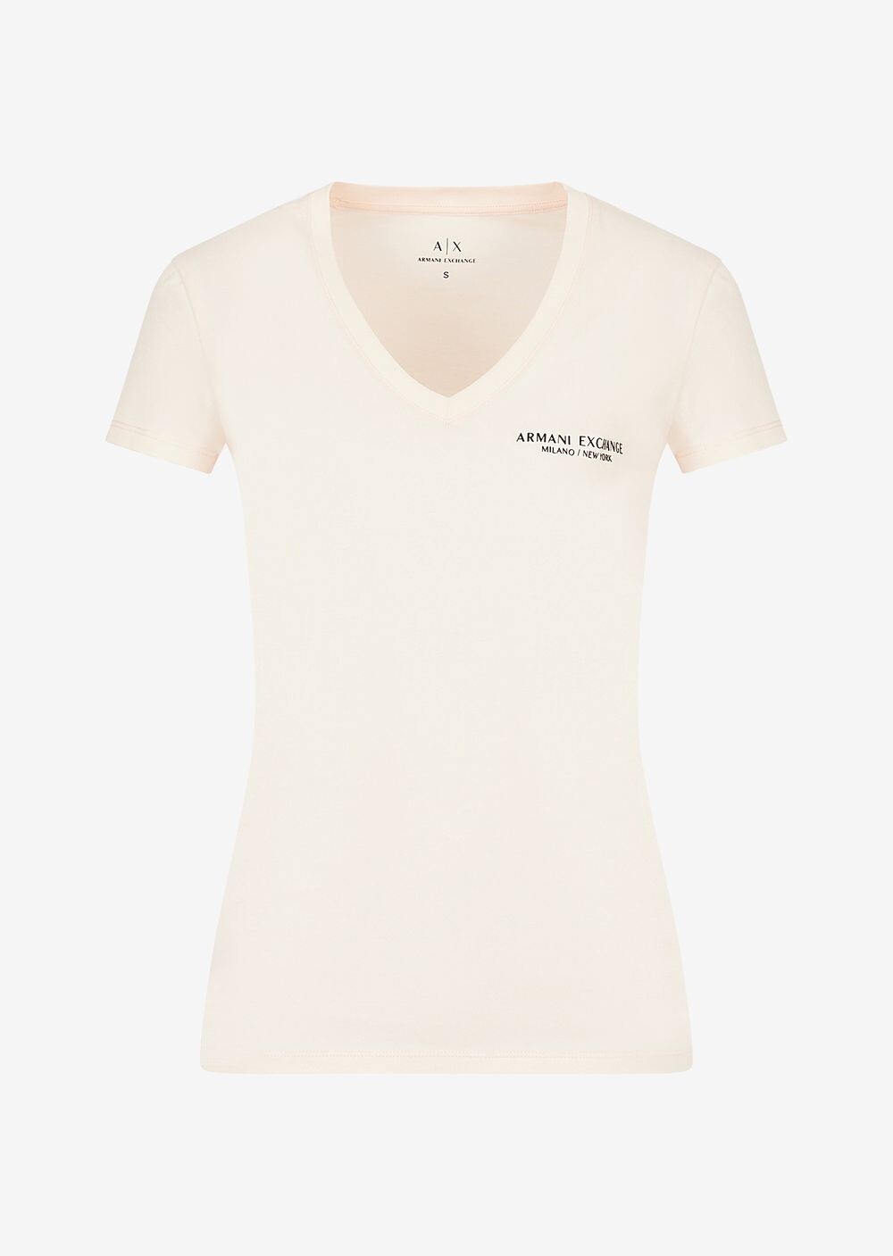 

Футболка Milano New York узкого кроя Armani Exchange, телесный