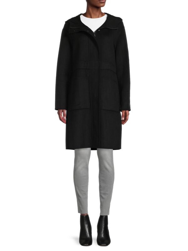 

Куртка-анорак Donna Karan из смесовой шерсти, черный