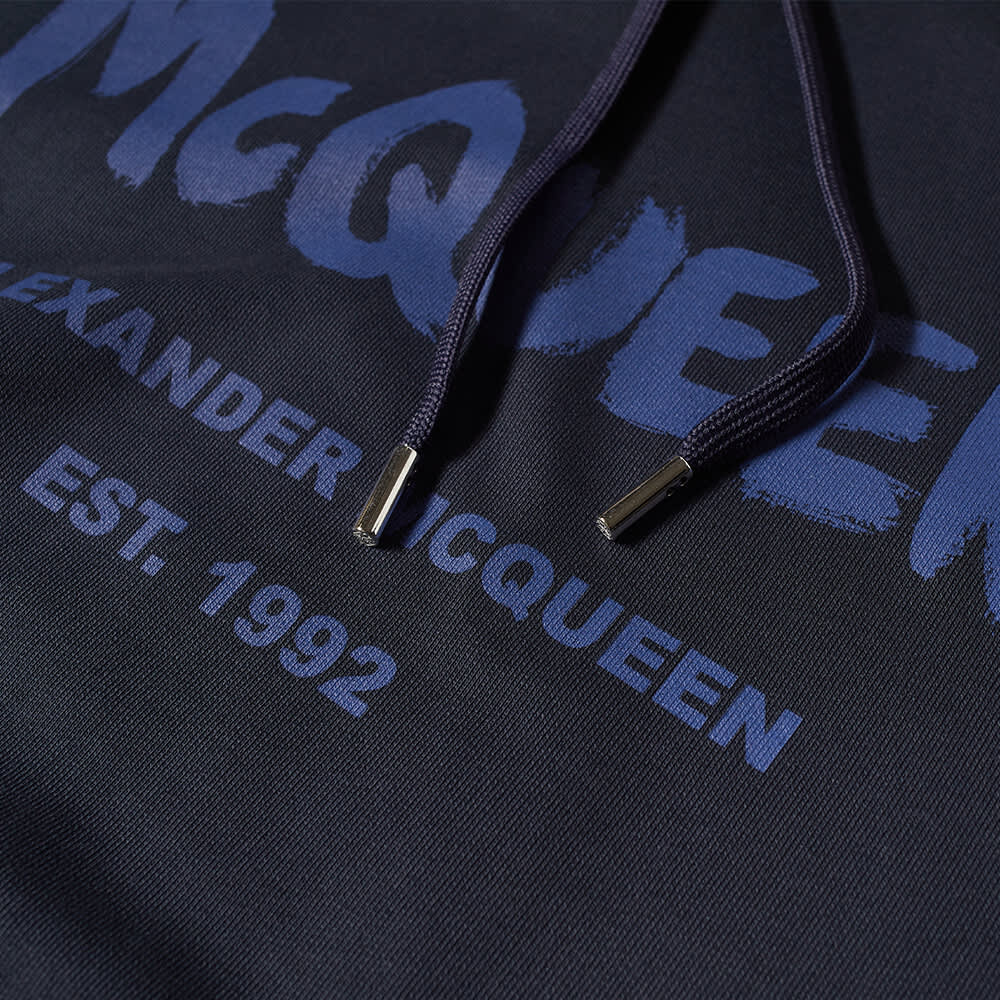

Толстовка Alexander McQueen Grafitti Logo Popover Hoody, Серый