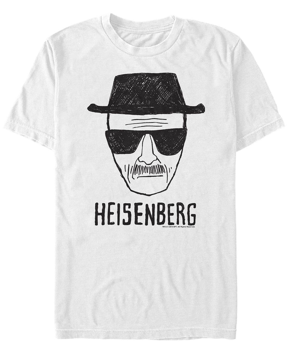 

Мужская футболка с коротким рукавом heisenberg head shot sketch Fifth Sun, белый
