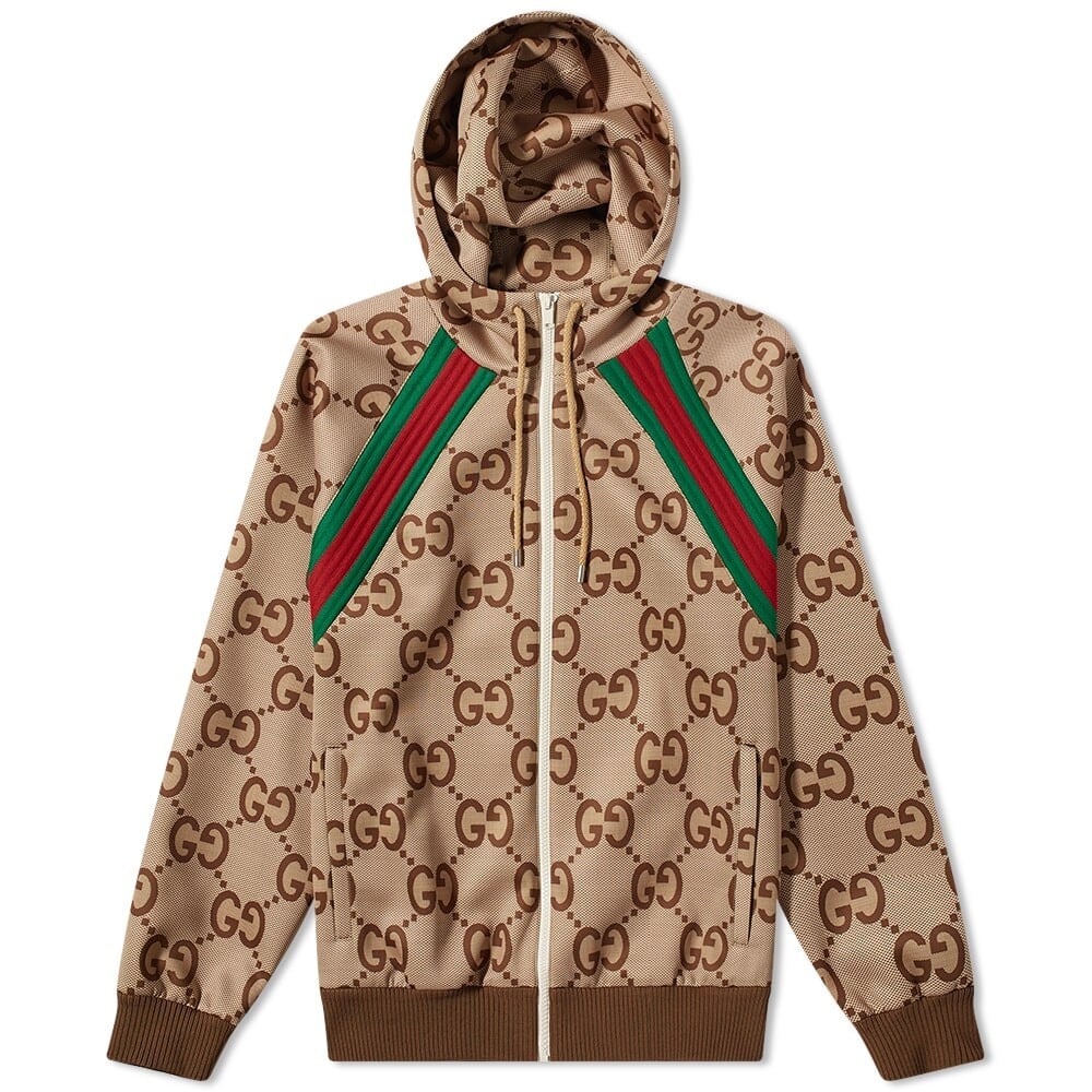 

Легкая куртка с капюшоном GG Gucci, Коричневый