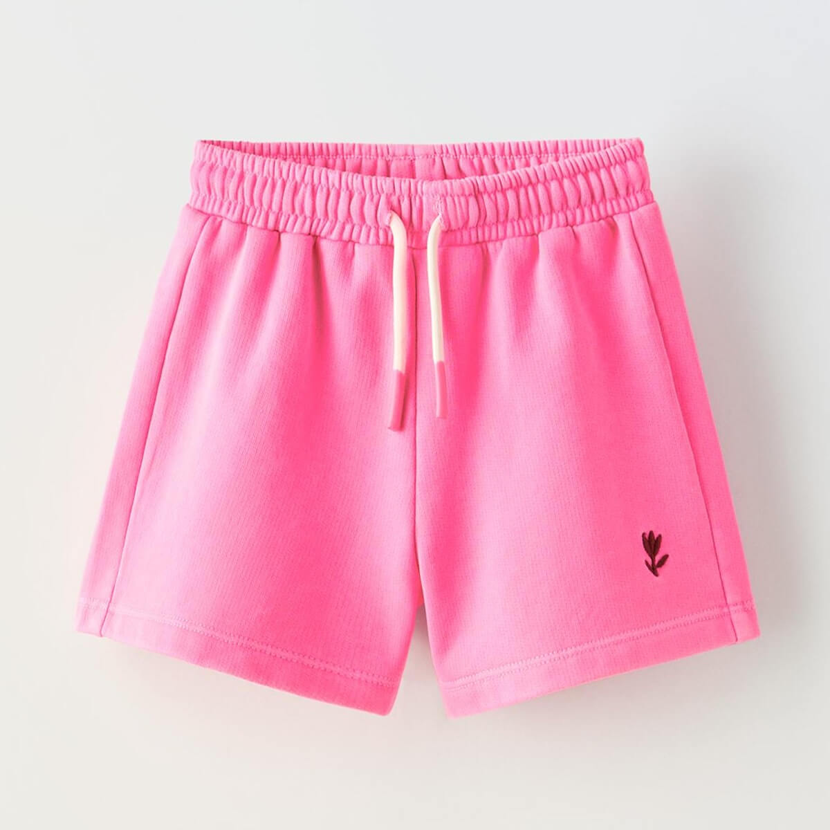 цена Шорты Zara Embroidered Neon Bermuda, ярко-розовый