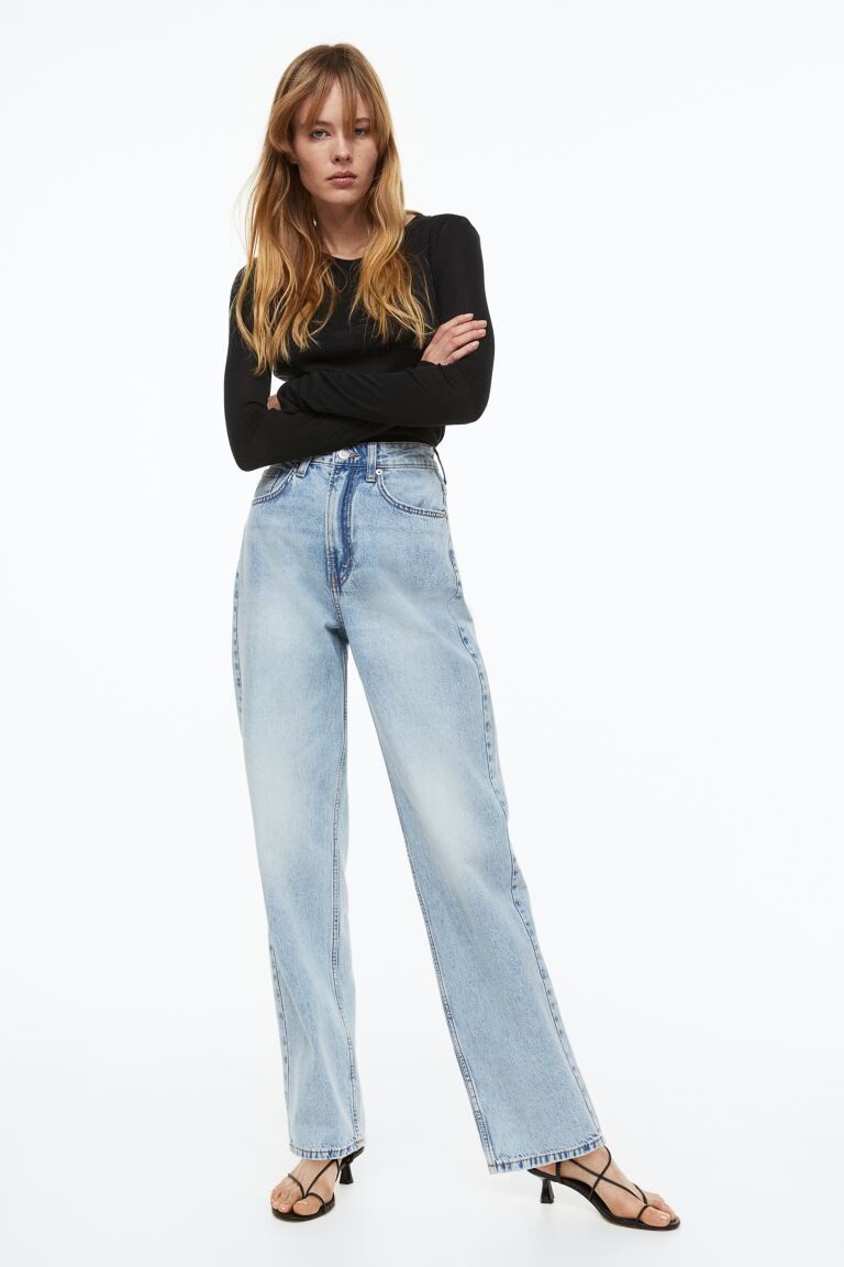 

Прямые высокие джинсы 90-х годов H&M
