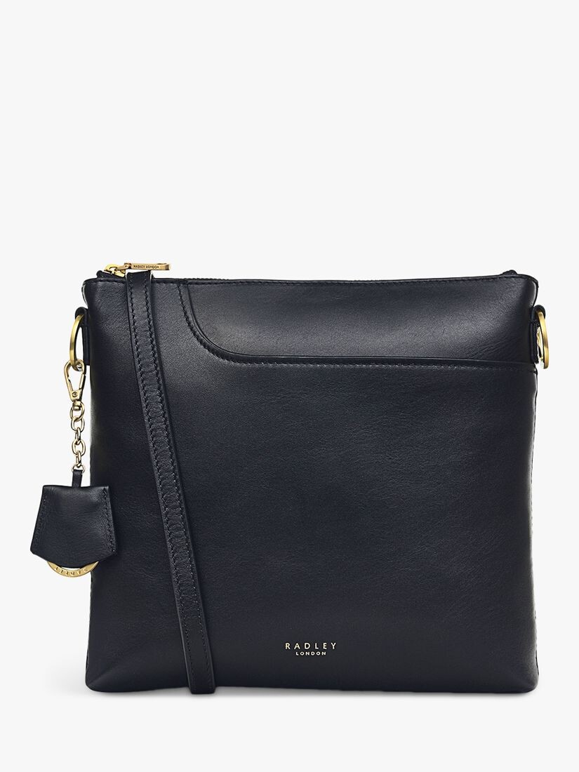 

Кожаная сумка через плечо Radley Pockets 2.0, средняя, черная, Черный