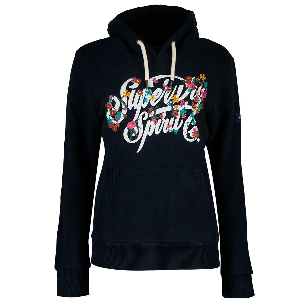 

Худи Superdry Script Style Floral, черный