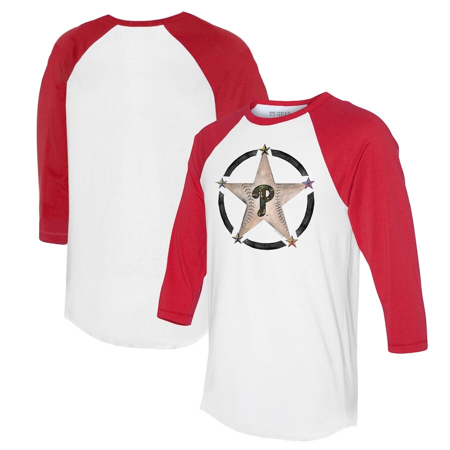 

Футболка с длинным рукавом Tiny Turnip Philadelphia Phillies, белый