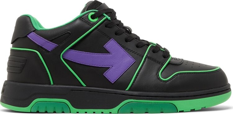 

Кроссовки Off-White Out of Office 'Outlined - Purple Fluo Green', черный