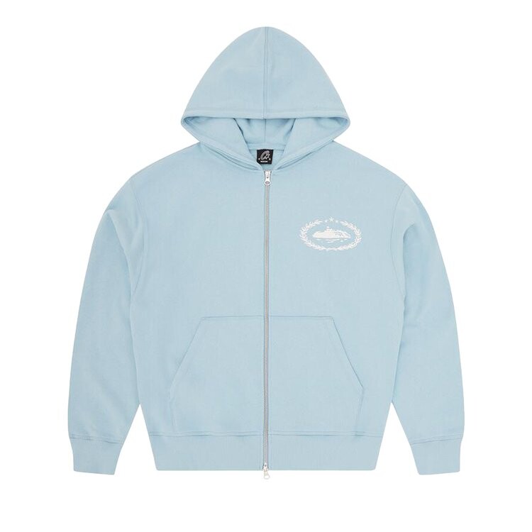 

Худи Corteiz Superior Royale Zip Hoodie, цвет Baby Blue