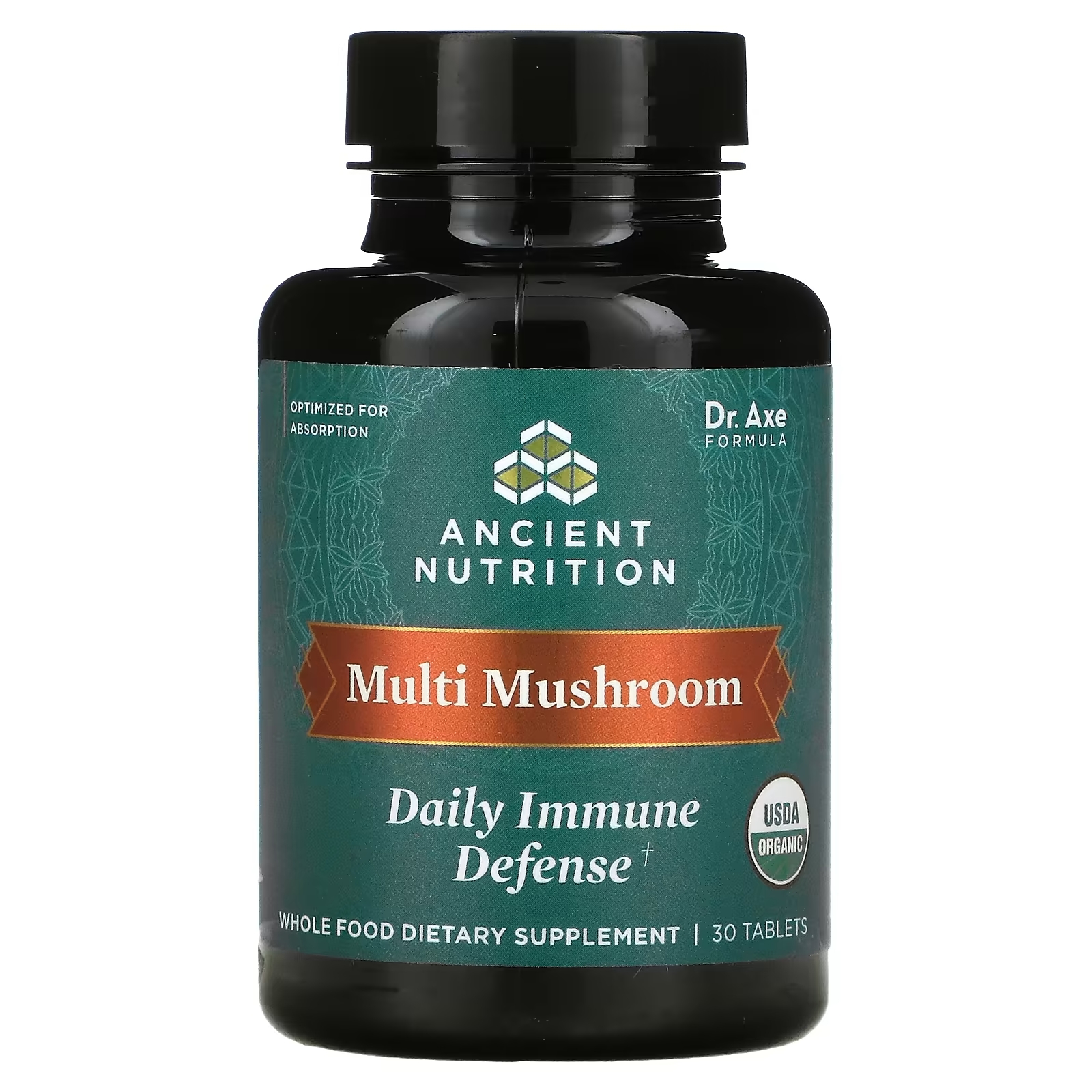 Dr. Axe Ancient Nutrition Multi Mushroom ежедневная иммунная защита, 30 таблеток dr axe ancient nutrition multi mushroom ежедневная иммунная защита 30 таблеток