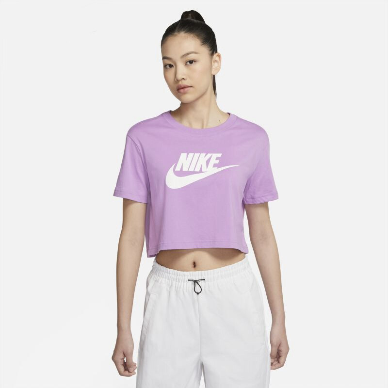 

Футболка Nike Sportswear Essential Cropped, сиреневый